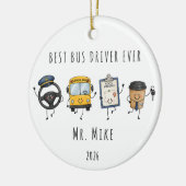 Persoonlijke 'Beste Buschauffeur Ooit' Ornament (Links)
