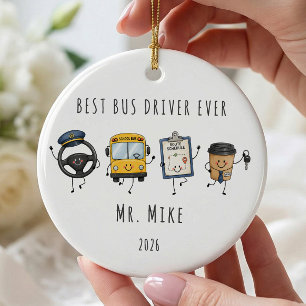 Persoonlijke 'Beste Buschauffeur Ooit' Ornament