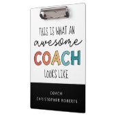 Persoonlijke Beste coach ooit | Geweldige coachcad Klembord (Links)