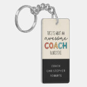 Persoonlijke Beste coach ooit | Geweldige coachcad Sleutelhanger (Voorkant Links)