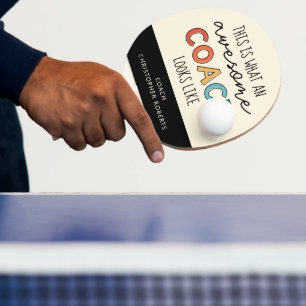 Persoonlijke Beste coach ooit Geweldige coachcad Tafeltennisbatje