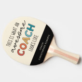 Persoonlijke Beste coach ooit | Geweldige coachcad Tafeltennisbatje (Zijkant)