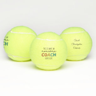 Persoonlijke Beste coach ooit Geweldige coachcad Tennisballen