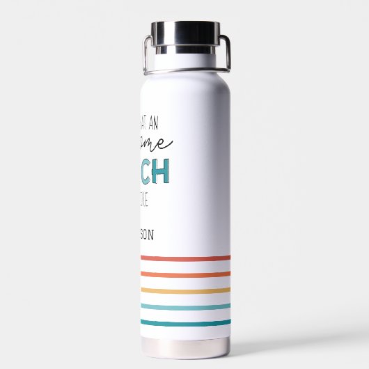 Persoonlijke Beste coach ooit | Geweldige coachcad Waterfles (Achterkant)