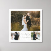 Persoonlijke beste dag ooit 3 Foto collage Canvas Afdruk (Voorkant)