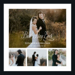 Persoonlijke beste dag ooit 4 Foto collage Poster<br><div class="desc">Moderne en elegante vormgeving,  op maat gemaakt,  beste dag ooit 4 Foto Collage Poster Afdrukken die met jouw tekst kunnen worden aangepast. Bekijk de grafische kunstontwerpopslag voor andere producten die bij dit ontwerp passen!</div>