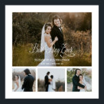 Persoonlijke beste dag ooit 4 Foto collage Poster<br><div class="desc">Moderne en elegante vormgeving,  op maat gemaakt,  beste dag ooit 4 Foto Collage Poster Afdrukken die met jouw tekst kunnen worden aangepast. Bekijk de grafische kunstontwerpopslag voor andere producten die bij dit ontwerp passen!</div>