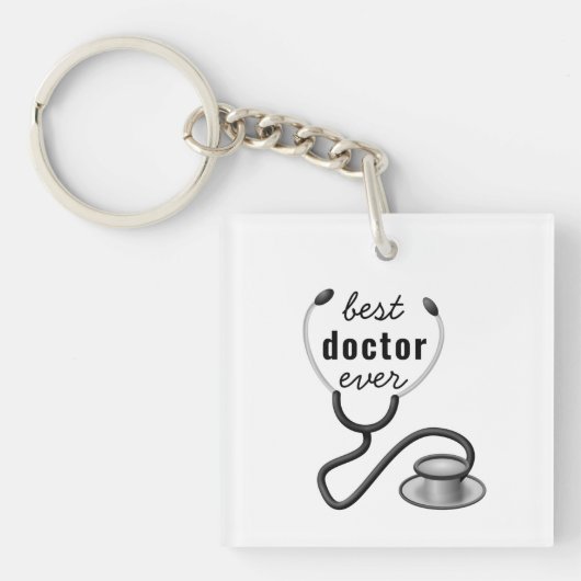 Persoonlijke Beste Dokter Ooit Dank U Arts Sleutelhanger (voorkant)