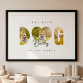 Persoonlijke Beste HOND 3 Foto Collage Perfect Poster