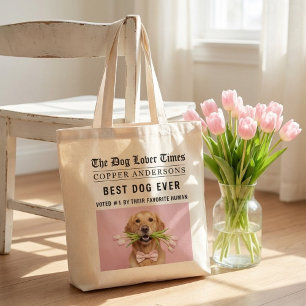 Persoonlijke “Beste Hond Ooit” Aangepaste Hond Tote Bag