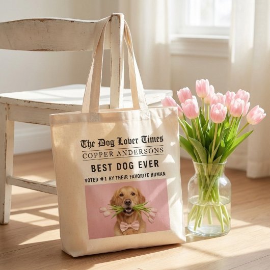 Persoonlijke “Beste Hond Ooit” | Aangepaste Hond Tote Bag