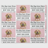 Persoonlijke “Beste Hond Ooit” Krant  Cadeaupapier (Vlak)