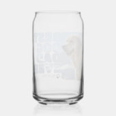 Persoonlijke beste hond papa ooit blikvorm glas (Achterkant)