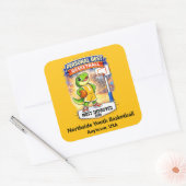 Persoonlijke Beste Jeugd Basketbal – Aangepaste Ki Vierkante Sticker (Envelop)