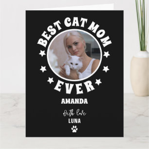 Persoonlijke Beste Kat Moeder Ooit Aangepaste Foto Kaart