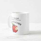 Persoonlijke BESTE LERAAR Naam Apple Cadeau Koffiemok (Voorkant links)