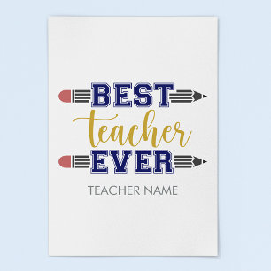 Persoonlijke Beste Leraar Ooit - Op Maat Gemaakt C Perfect Poster