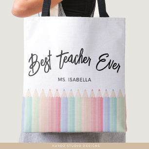 Persoonlijke Beste Leraar Ooit Regenboog Leraar Tote Bag