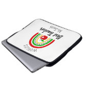 Persoonlijke 'Beste Leraar ter Wereld' Laptophoes Laptop Sleeve (Voorkant onderkant)