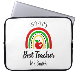 Persoonlijke 'Beste Leraar ter Wereld' Laptophoes Laptop Sleeve