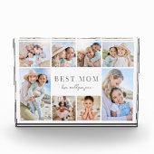 Persoonlijke "Beste Mama" Fotocollage Fotoblokken (Voorkant)