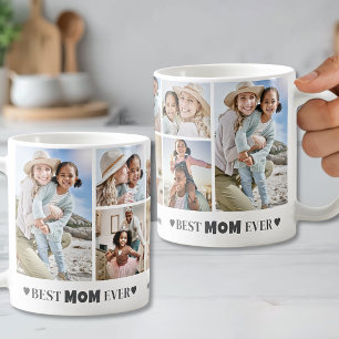 Persoonlijke Beste Moeder Aandenken Foto Collage Koffiemok