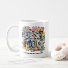 Persoonlijke Beste Moeder Bloemen Patchwork Moeder Koffiemok
