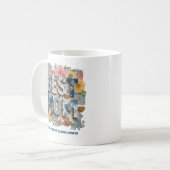 Persoonlijke Beste Moeder Bloemen Patchwork Moeder Koffiemok (Voorkant links)