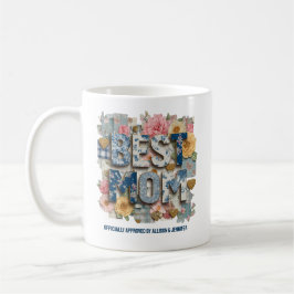 Persoonlijke Beste Moeder Bloemen Patchwork Moeder Koffiemok