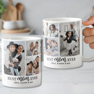 Persoonlijke Beste Moeder Foto Collage Koffiemok