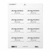 Persoonlijke 'Beste Moeder Ooit' Calligrafie Naam Etiket (Full Sheet)