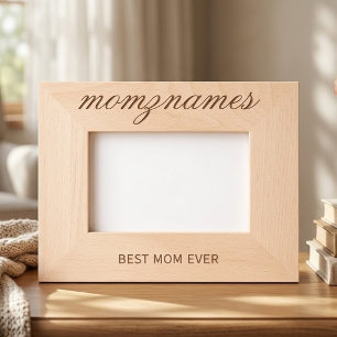 Persoonlijke 'Beste Moeder Ooit' Calligrafie Naam Gegraveerde Lijstjes