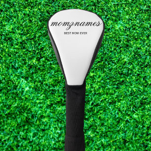 Persoonlijke 'Beste Moeder Ooit' Calligrafie Naam Golfheadcover
