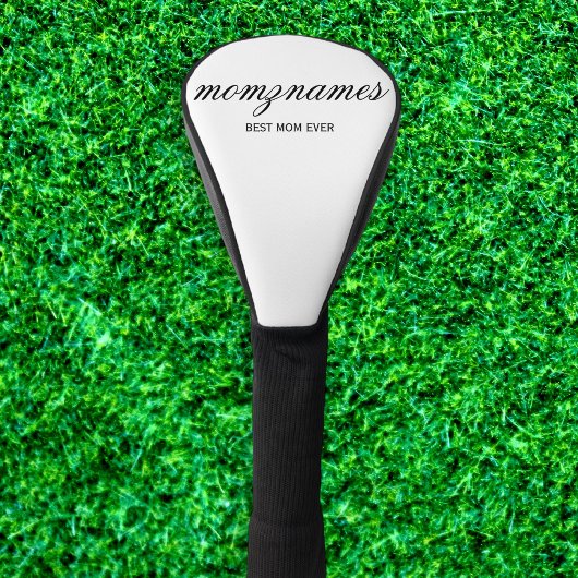 Persoonlijke 'Beste Moeder Ooit' Calligrafie Naam Golfheadcover