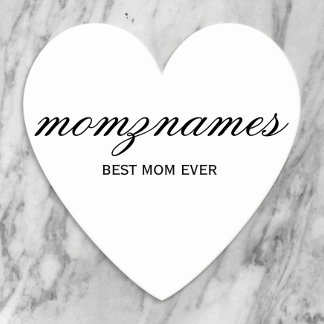 Persoonlijke 'Beste Moeder Ooit' Calligrafie Naam Kartonnen Onderzetters
