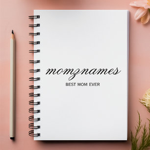 Persoonlijke 'Beste Moeder Ooit' Calligrafie Naam Notitieboek