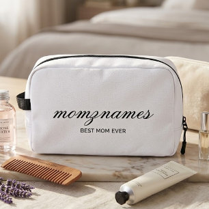 Persoonlijke 'Beste Moeder Ooit' Calligrafie Naam Toilettasje