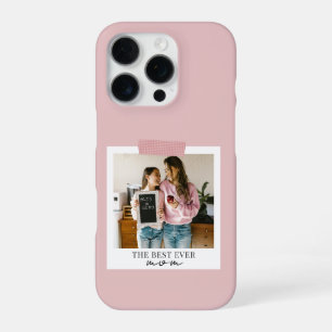 Persoonlijke Beste Moeder Ooit Foto Roze iPhone 16 Pro Hoesje