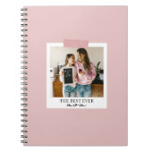 Persoonlijke Beste Moeder Ooit Foto Roze Notitieboek (Voorkant)