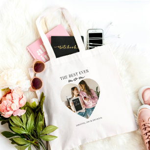 Persoonlijke Beste Moeder Ooit Hart Foto  Tote Bag