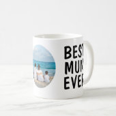 Persoonlijke 'Beste moeder ooit'-mok met foto Koffiemok (Voorkant rechts)