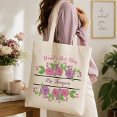 Persoonlijke 'Beste Moeder ter Wereld' Aangepaste Tote Bag