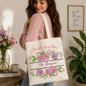 Persoonlijke 'Beste Moeder ter Wereld' Aangepaste Tote Bag
