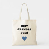 Persoonlijke 'Beste Opa Ooit' Canvas Tas (Achterkant)