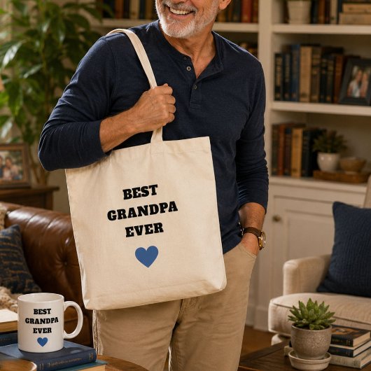 Persoonlijke 'Beste Opa Ooit' Canvas Tas