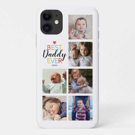 Persoonlijke Beste Papa Foto Collage Case-Mate iPhone Case (Achterkant)