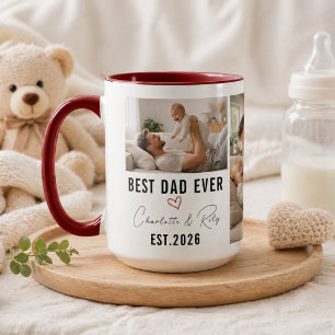 Persoonlijke BESTE PAPA Foto Douane Vaderdag Mok