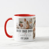 Persoonlijke BESTE PAPA Foto|Douane Vaderdag Mok (Links)