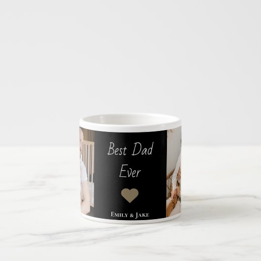 Persoonlijke 'Beste Papa Ooit' Espresso Mok Namen (Voorkant)