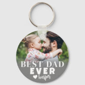 Persoonlijke Beste Papa Ooit Foto Sleutelhanger (Voorkant)